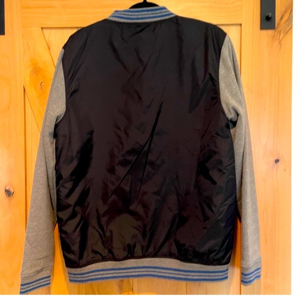 Los Angeles Dodgers Varsity Jacket Black/ Grey Size L - Picture 2 of 3